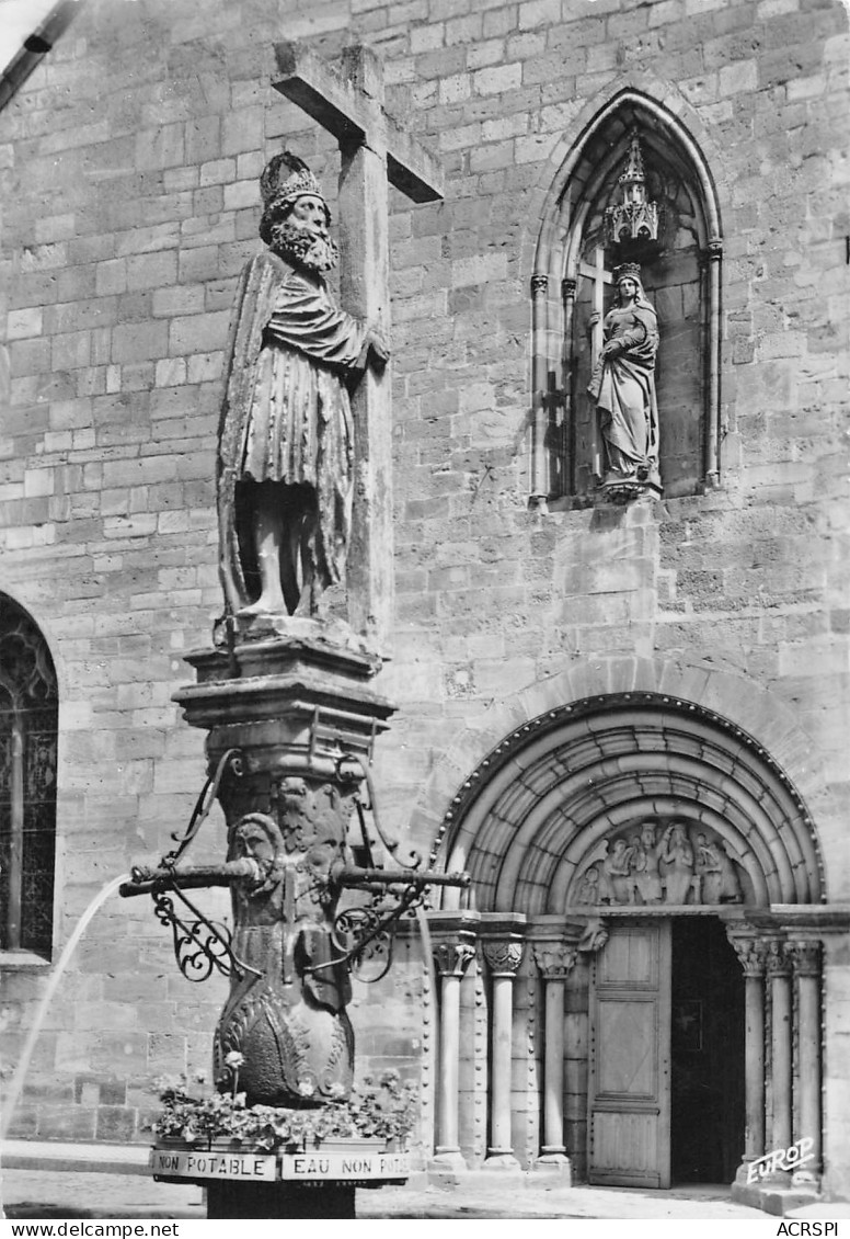 68  KAYSERSBERG  Fontaine De L'empereur Constentin Et Portail De L'église Sculpteur Jean BONGARTZ   N° 30 \MK3001 - Kaysersberg
