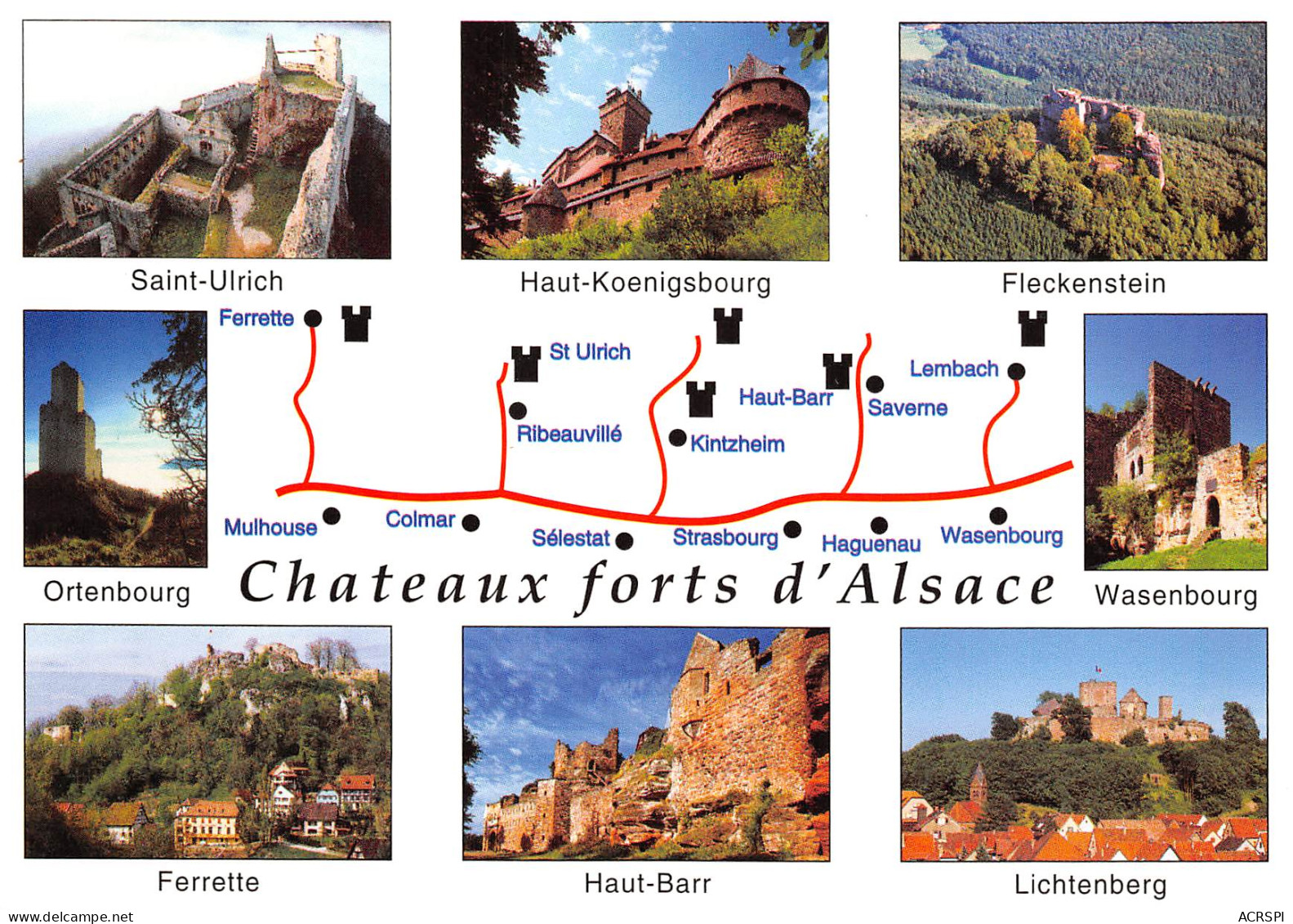 68  Chateaux Forts D'Alsace Colmar Ribauvillé Mulhouse Ferrette Haut Barr  N° 46 \MK3001 - Colmar