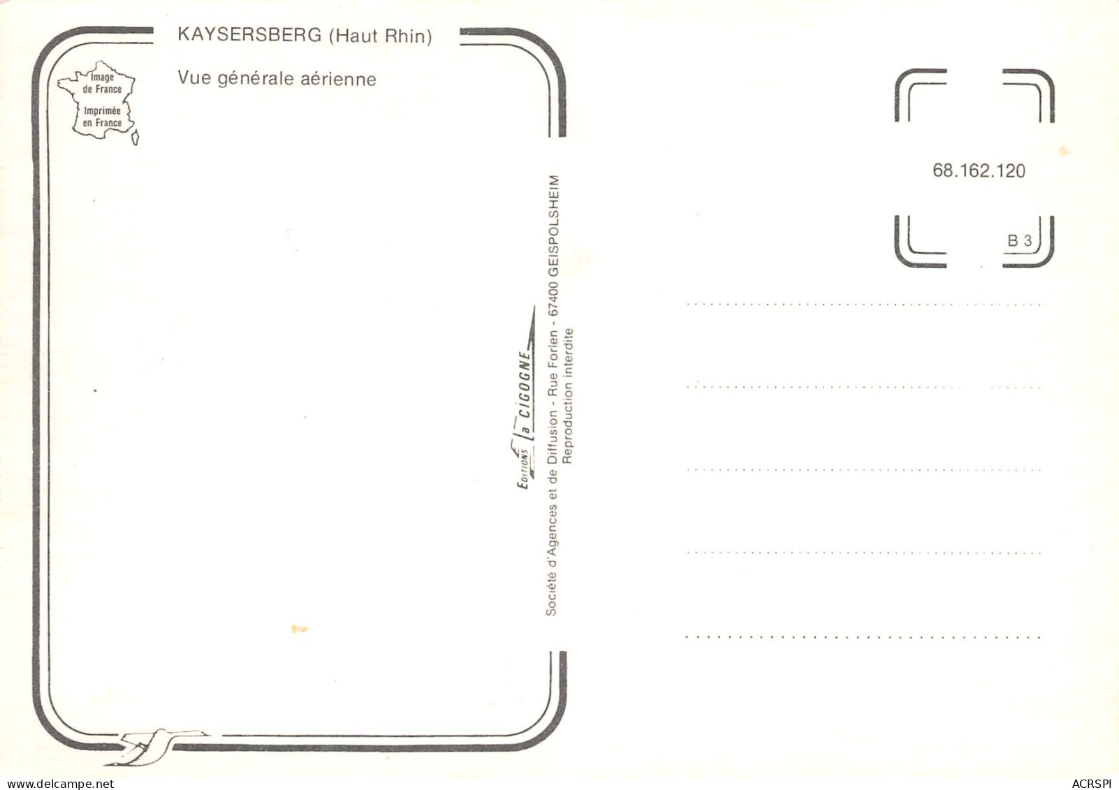 68  KAYSERSBERG Vue Générale Aérienne  N° 50 \MK3001 - Kaysersberg