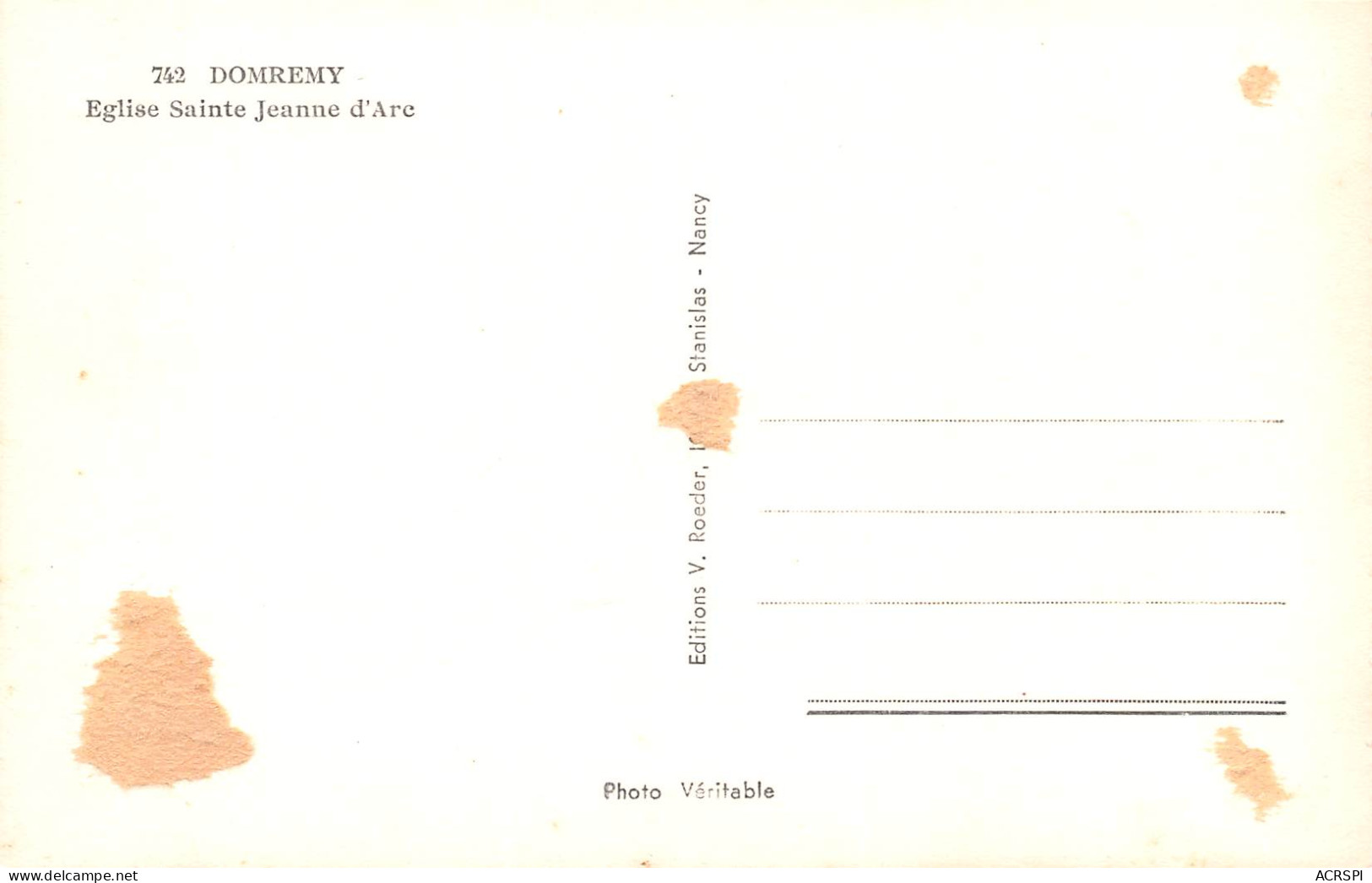 88 DOMREMY  L'église  N° 87 \MK3001 - Domremy La Pucelle