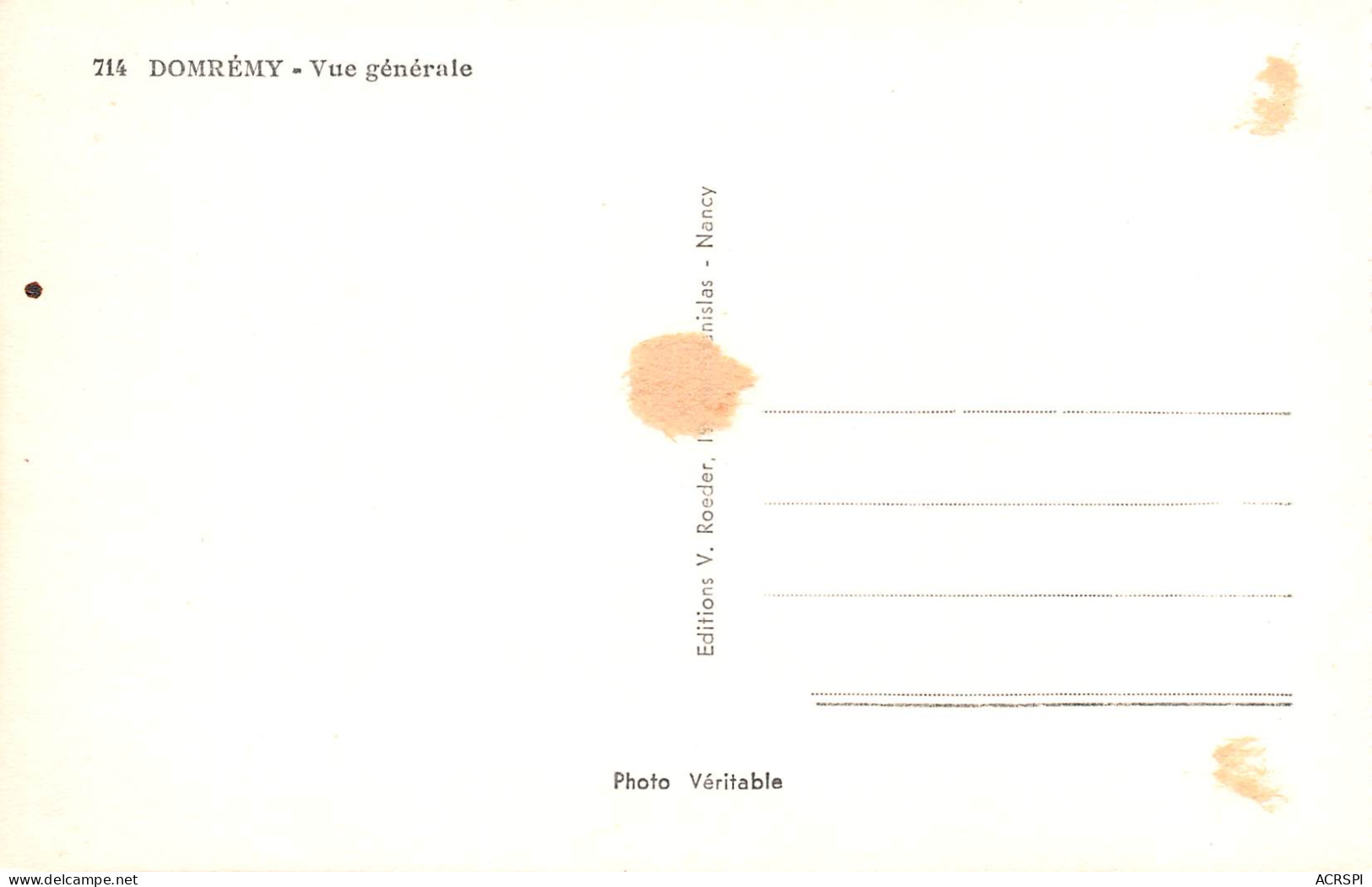 88 DOMREMY  Vue Générale   N° 90 \MK3001 - Domremy La Pucelle