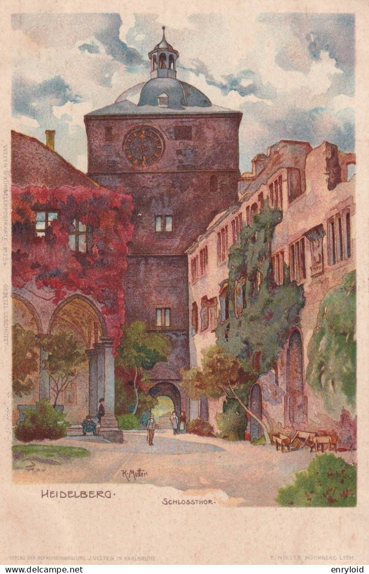 HEIDELBERG SCHLOSSTHOR. - Heidelberg