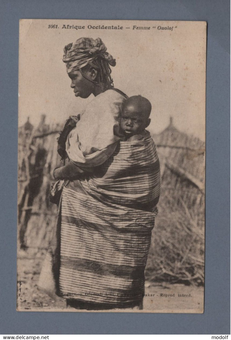 CPA - Folklore - Afrique Occidentale - Femme "Ouolof" - Non Circulée - Personnages