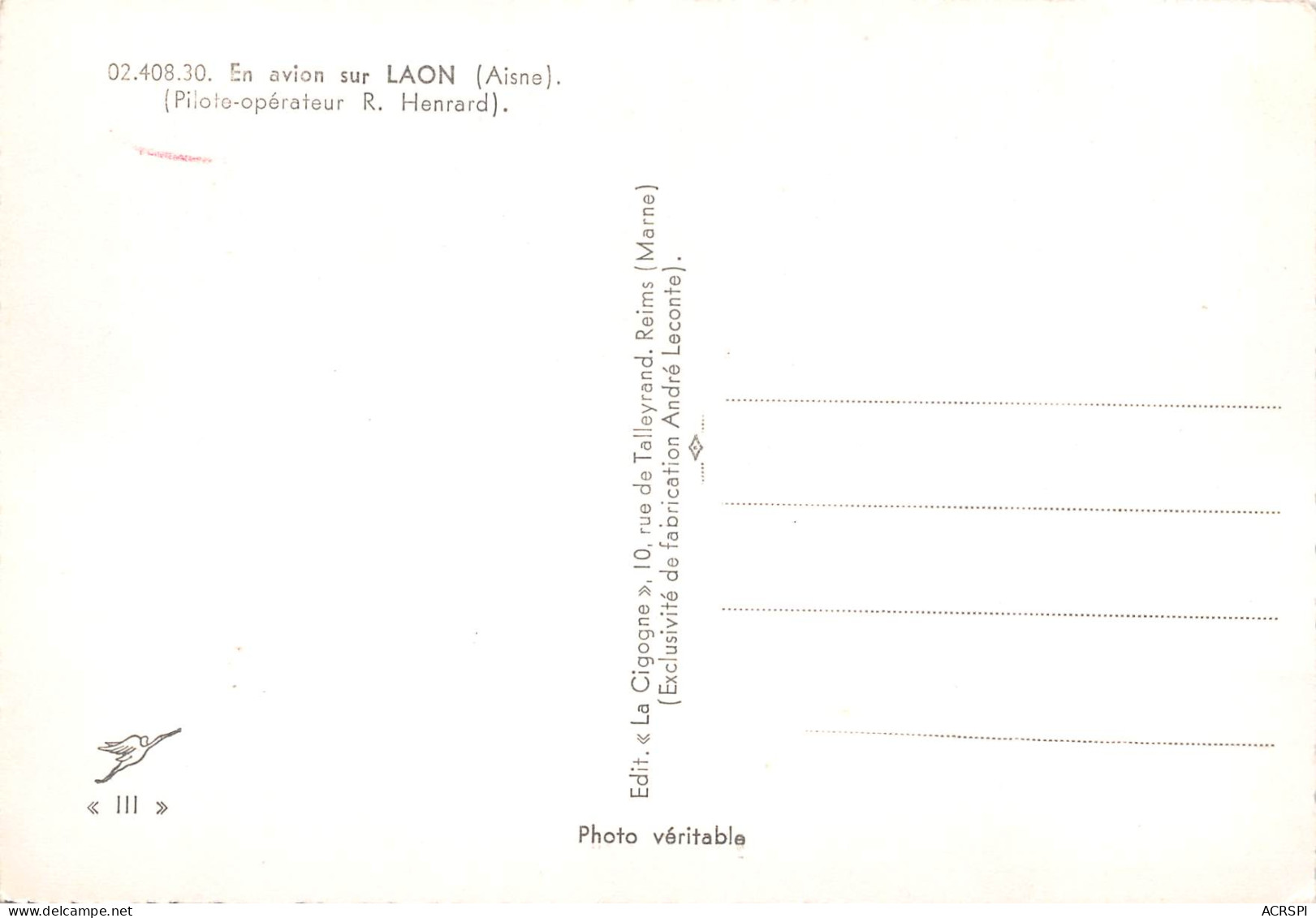 02  LAON  Vue Aérienne  N° 143 \MK3001 - Laon