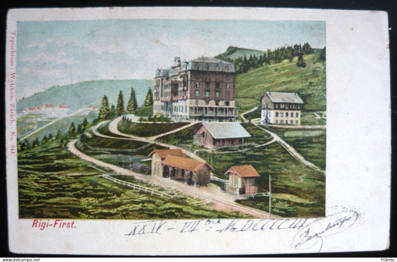 Rigi (Lucerne - Suisse - Switserland)  Hotel First édition Wytikon à Zurich N° 544 - Otros & Sin Clasificación