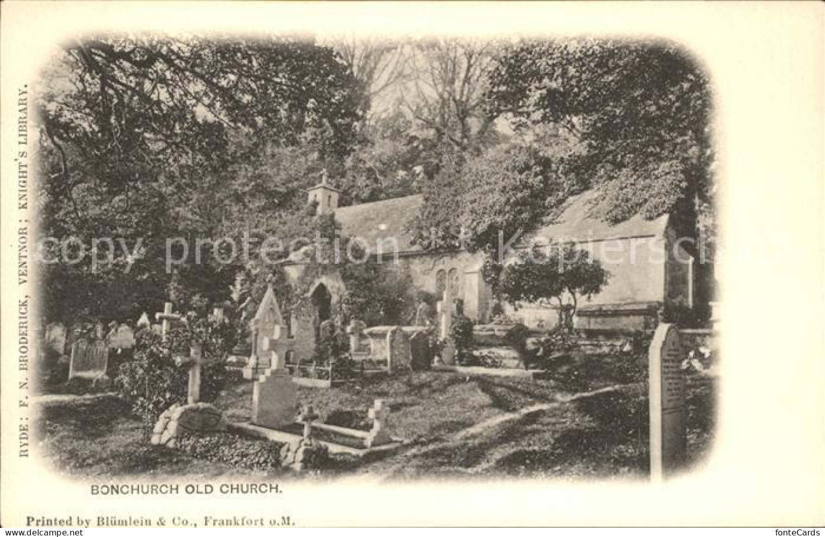 11923138 Bonchurch Church Friedhof Grossbritannien - Sonstige & Ohne Zuordnung