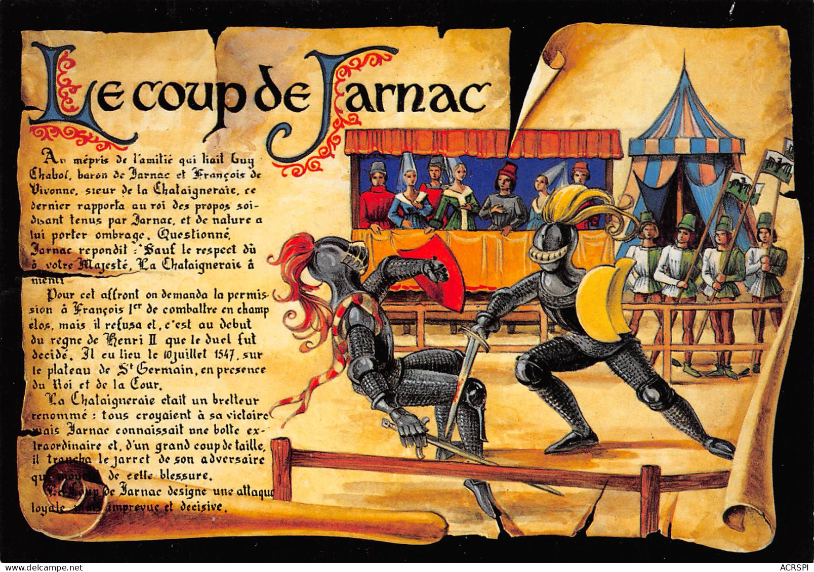 16  Le Coup De  JARNAC  Escrime épée Chevalier  N° 12 \MK3003 - Jarnac