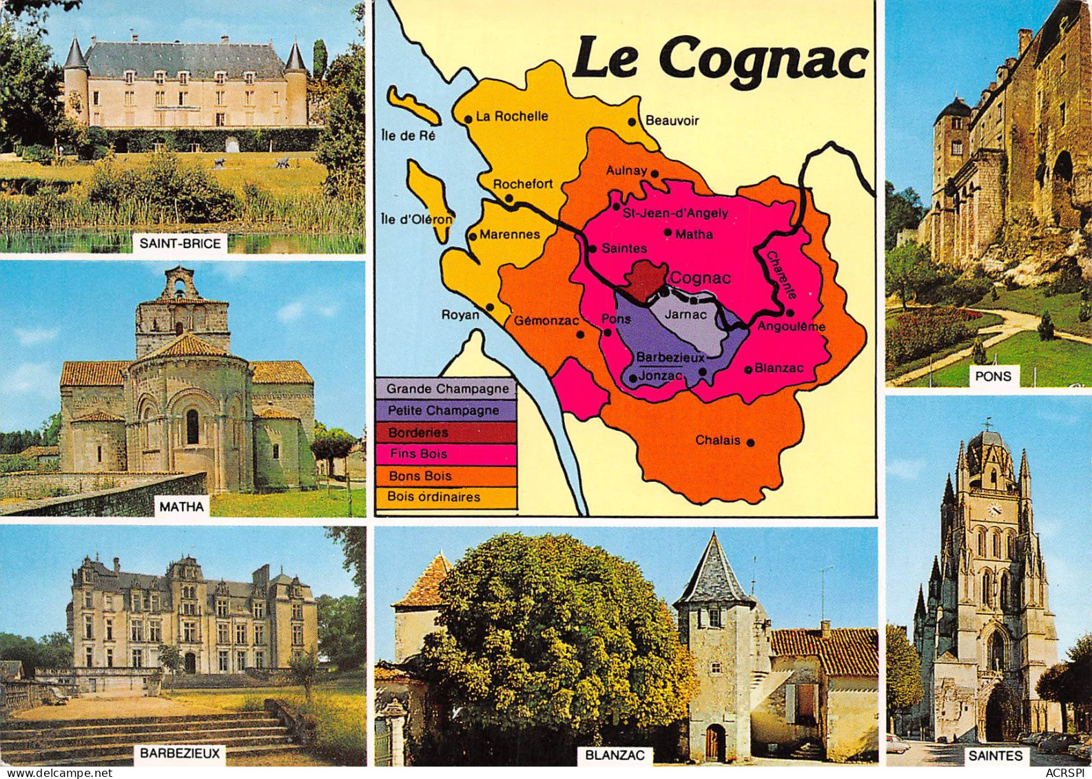 16  COGNAC Carte Des Crus   N° 33 \MK3003 - Cognac