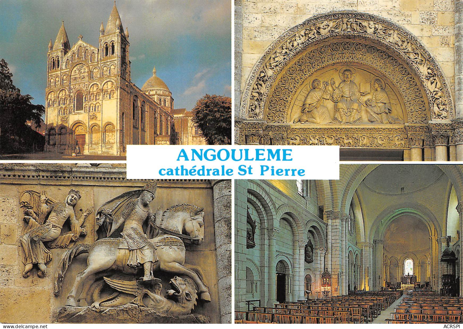 16  ANGOULEME   La Cathédrale 4 Vues  N° 59 \MK3003 - Angouleme
