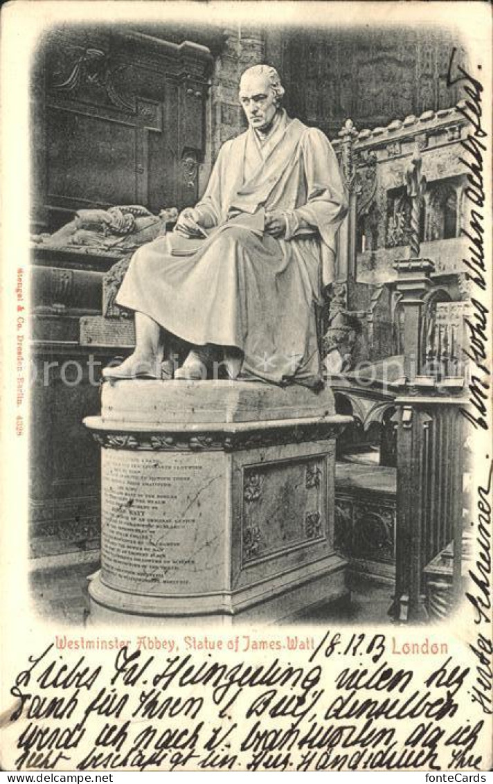 11922421 London Westminster Abbey Statue James Walt - Other & Unclassified