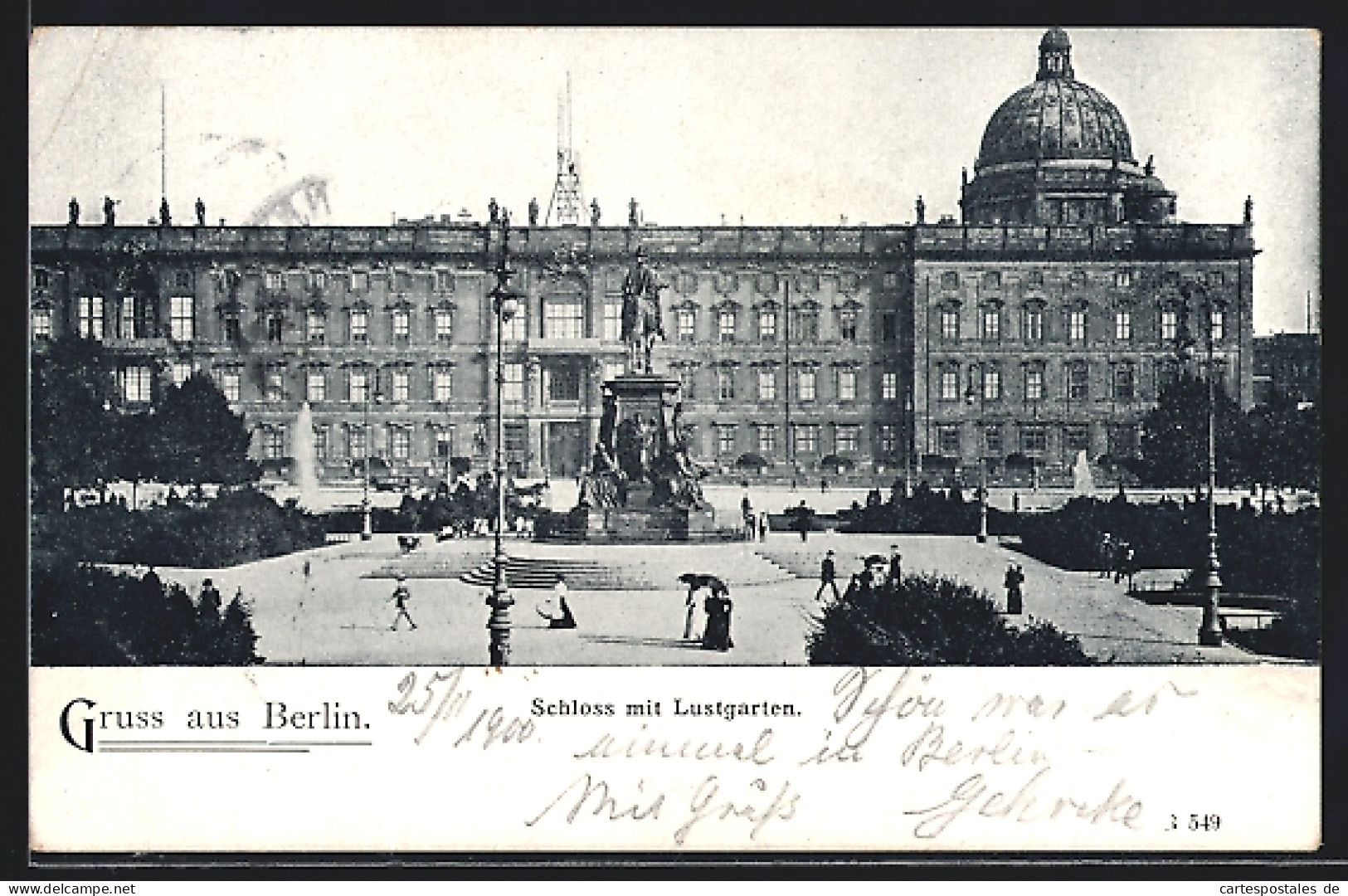 AK Berlin, Schloss Mit Lustgarten  - Mitte