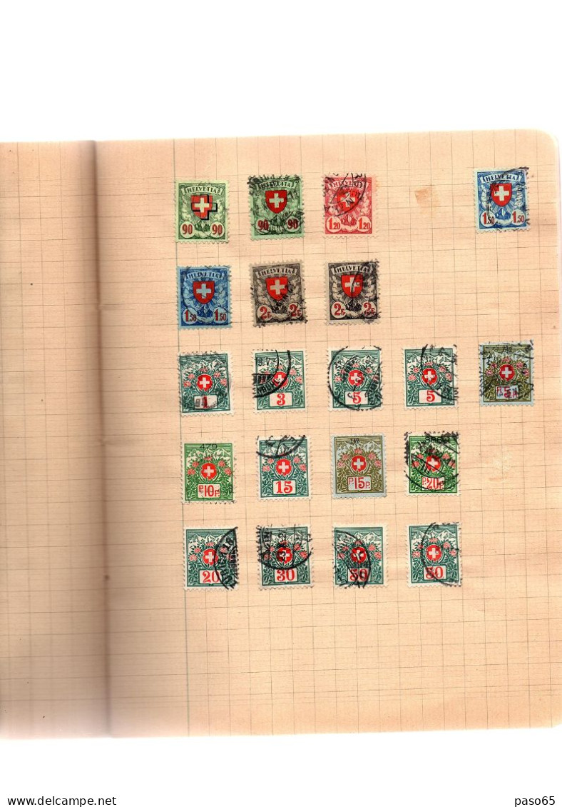 COLLECTION DE TIMBRES DE SUISSE - Verzamelingen