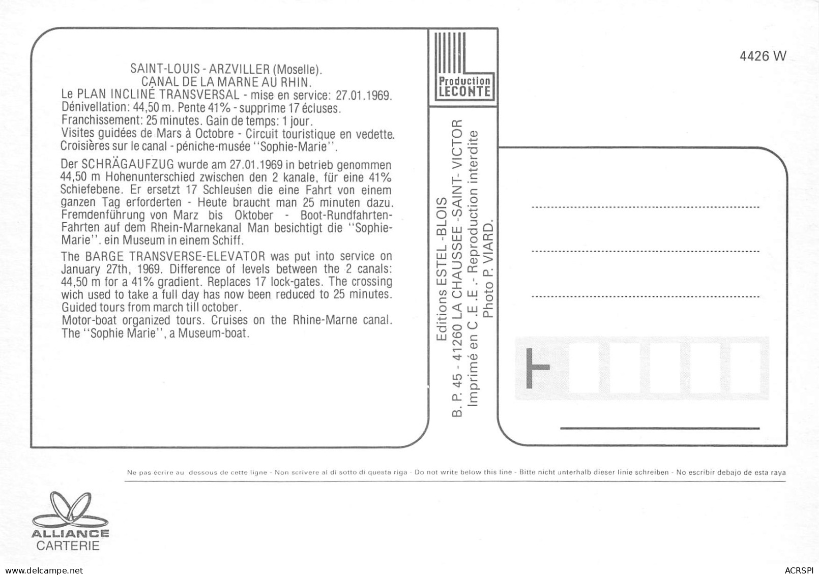 57  Plan Incliné De Saint-Louis-Arzviller Canal De La Marne Au Rhin écluse Sèche  N° 18 \MK3004 - Arzviller