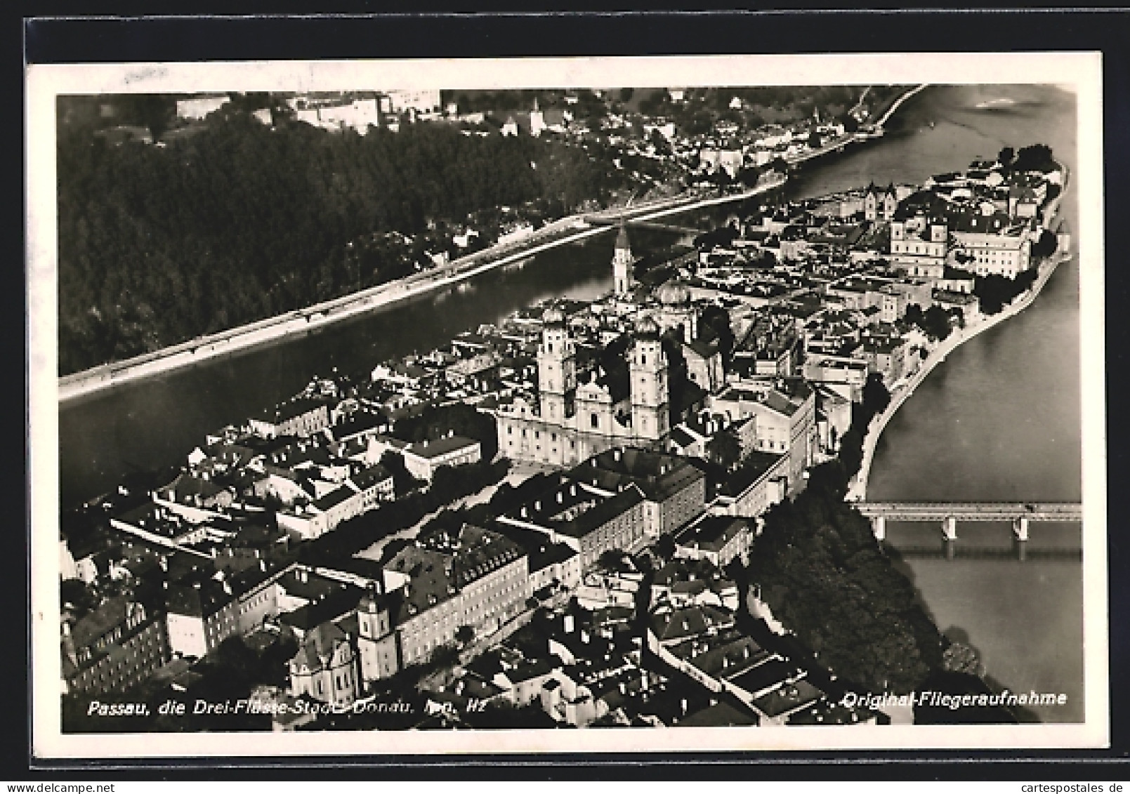 AK Passau, Ortsansicht Vom Flugzeug Aus  - Passau