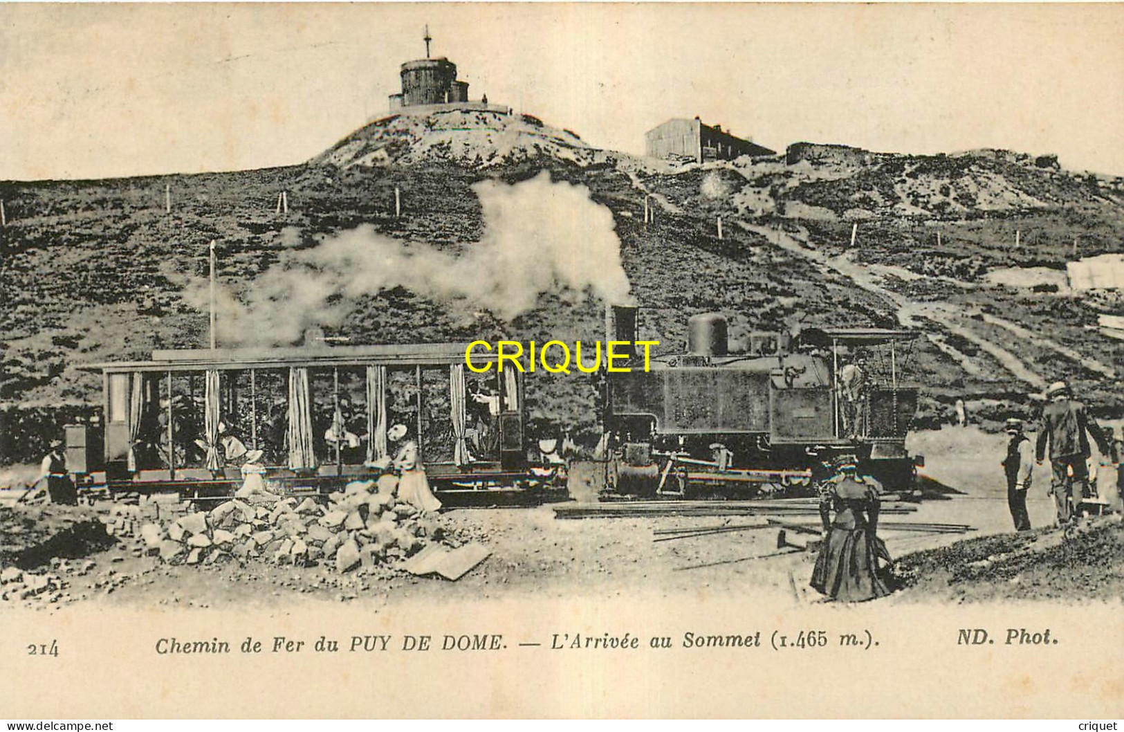 63 Le Puy de Dôme, beau lot de 8 cartes différentes sur le tramway et le chemin de fer