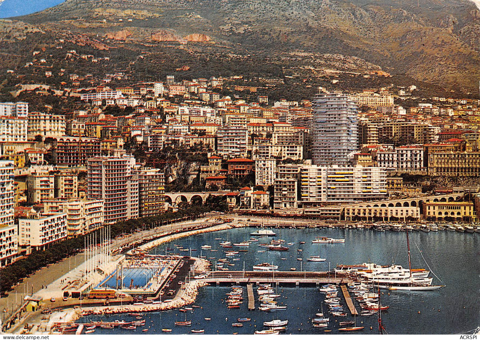 MONACO  Vue Générale Monte Carlo Le Port La Condamine La Piscine Olympique  N° 7 \MK3006 - Monte-Carlo
