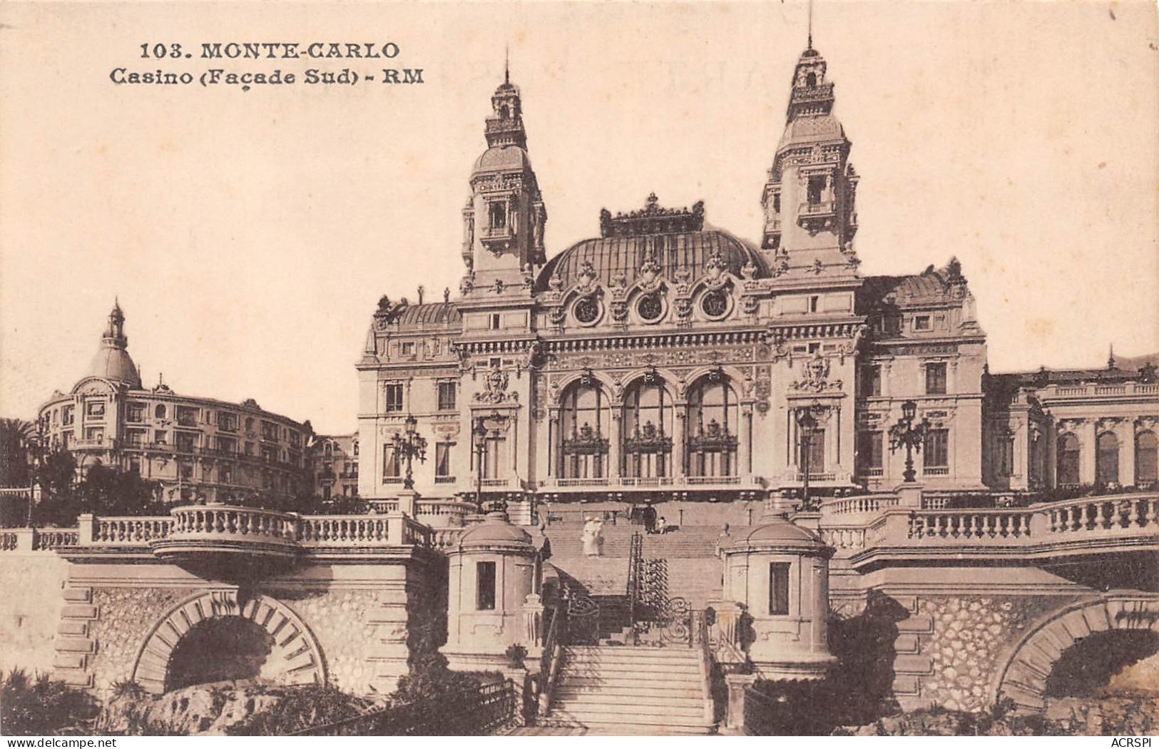 MONACO   Monte Carlo Le Casino Façade Sud édition Rostan Et Munier   N° 47 \MK3006 - Monte-Carlo