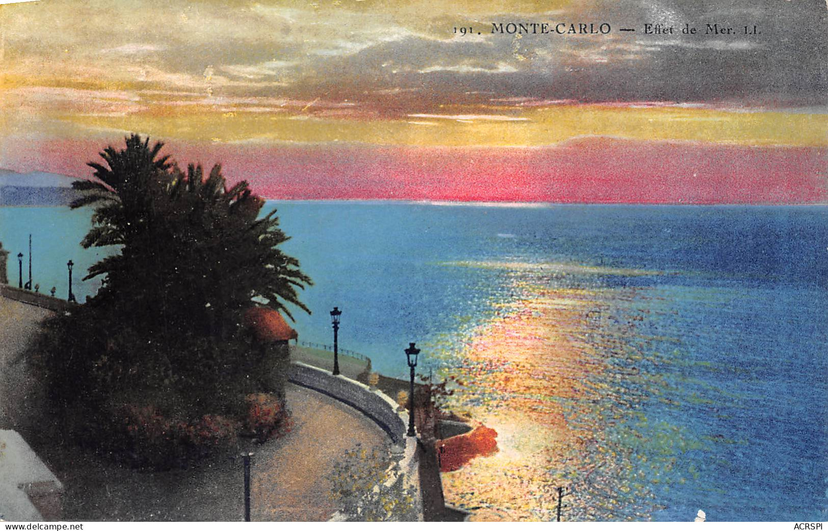MONACO  MONTE CARLO Effet De Mer Cpa Colorisée  N° 96 \MK3006 - Panoramic Views
