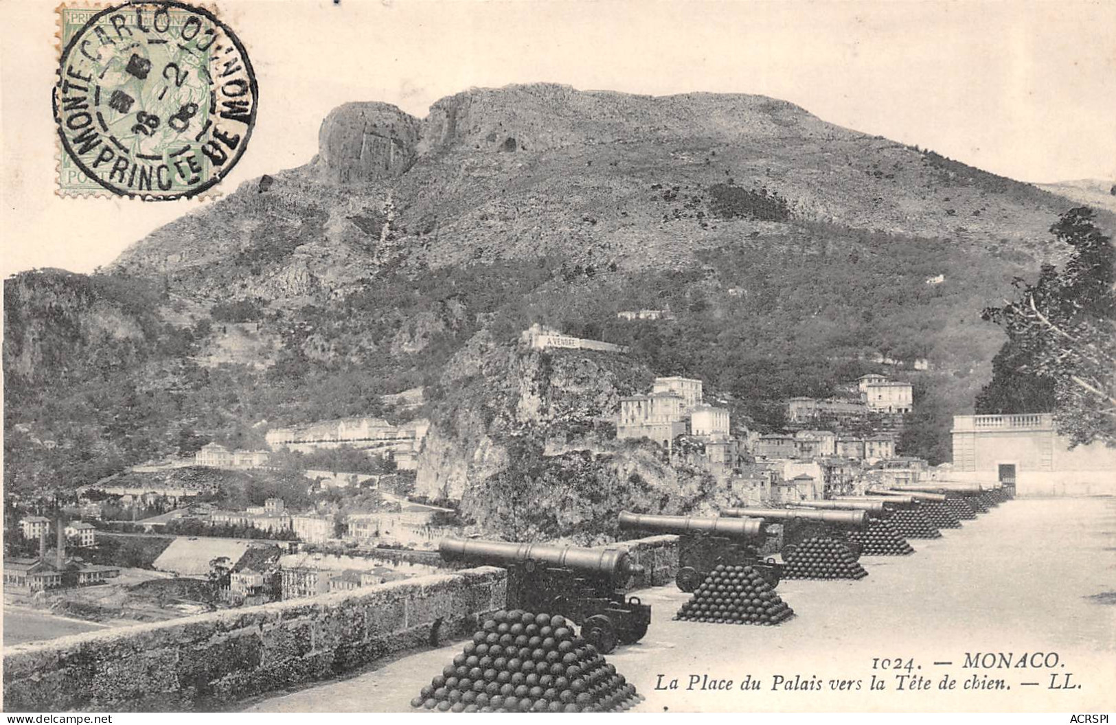MONACO  L'artillerie Place Du Palais Vers La Tête De Chien  N° 129 \MK3006 - Porto