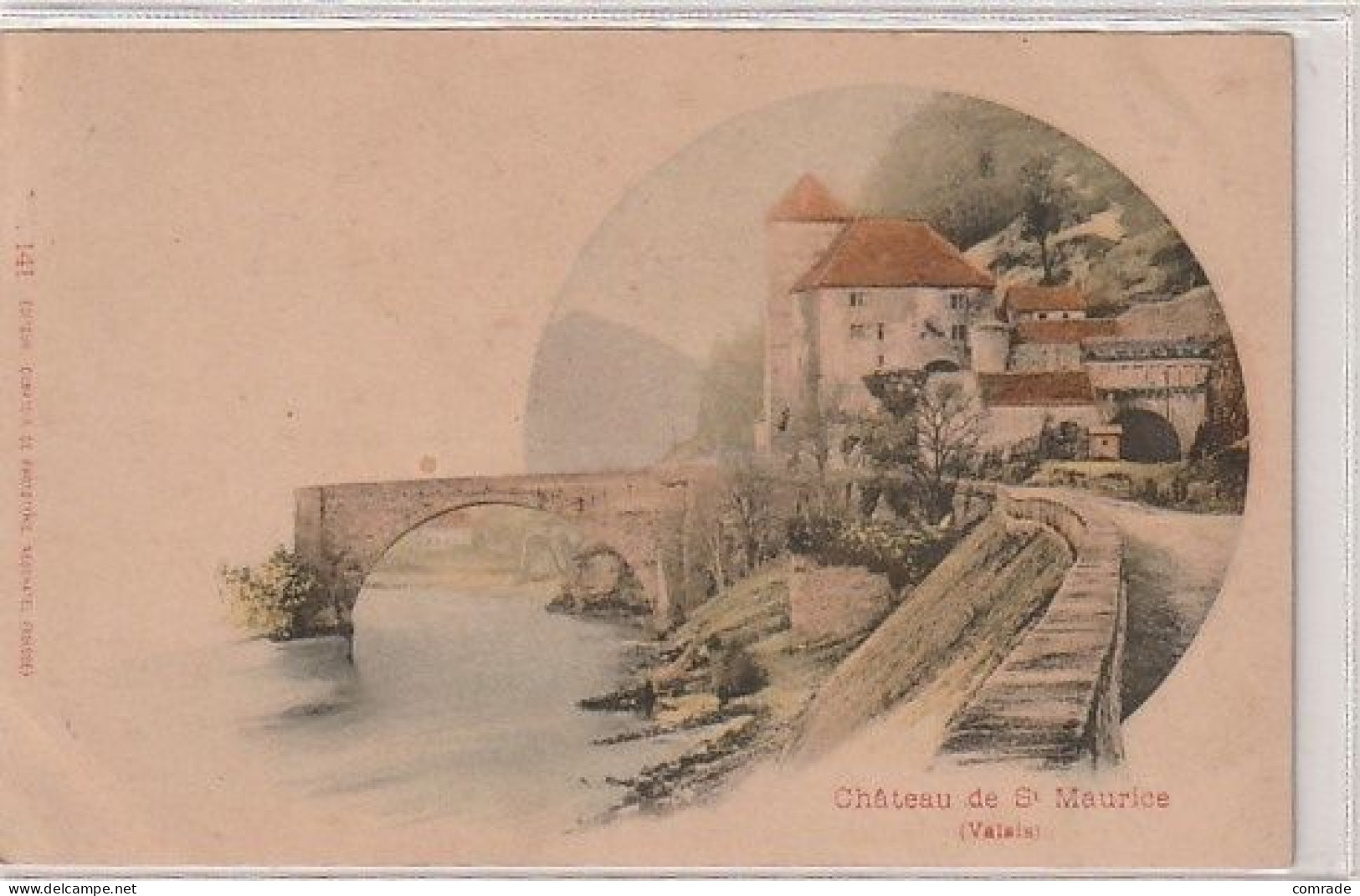 Switzerland St Maurice Valais VS Pont Et Chateau De St Maurice - Other & Unclassified