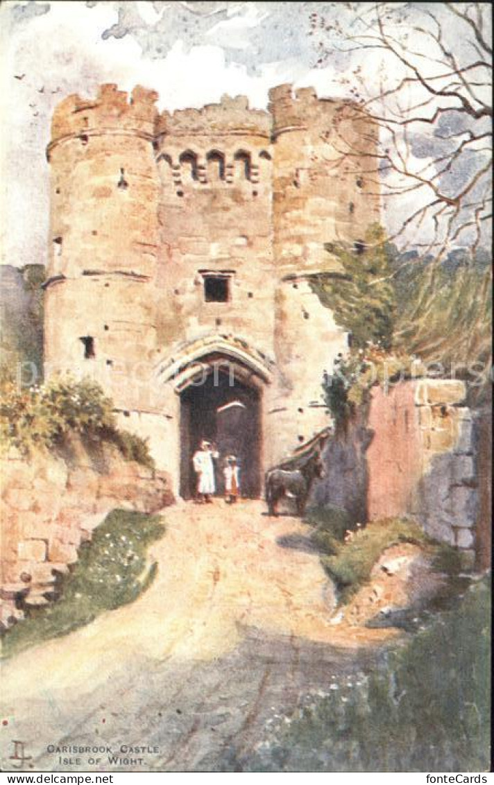 11922074 Isle Of Wight UK Carisbrook Castle Kuenstlerkarte  - Autres & Non Classés