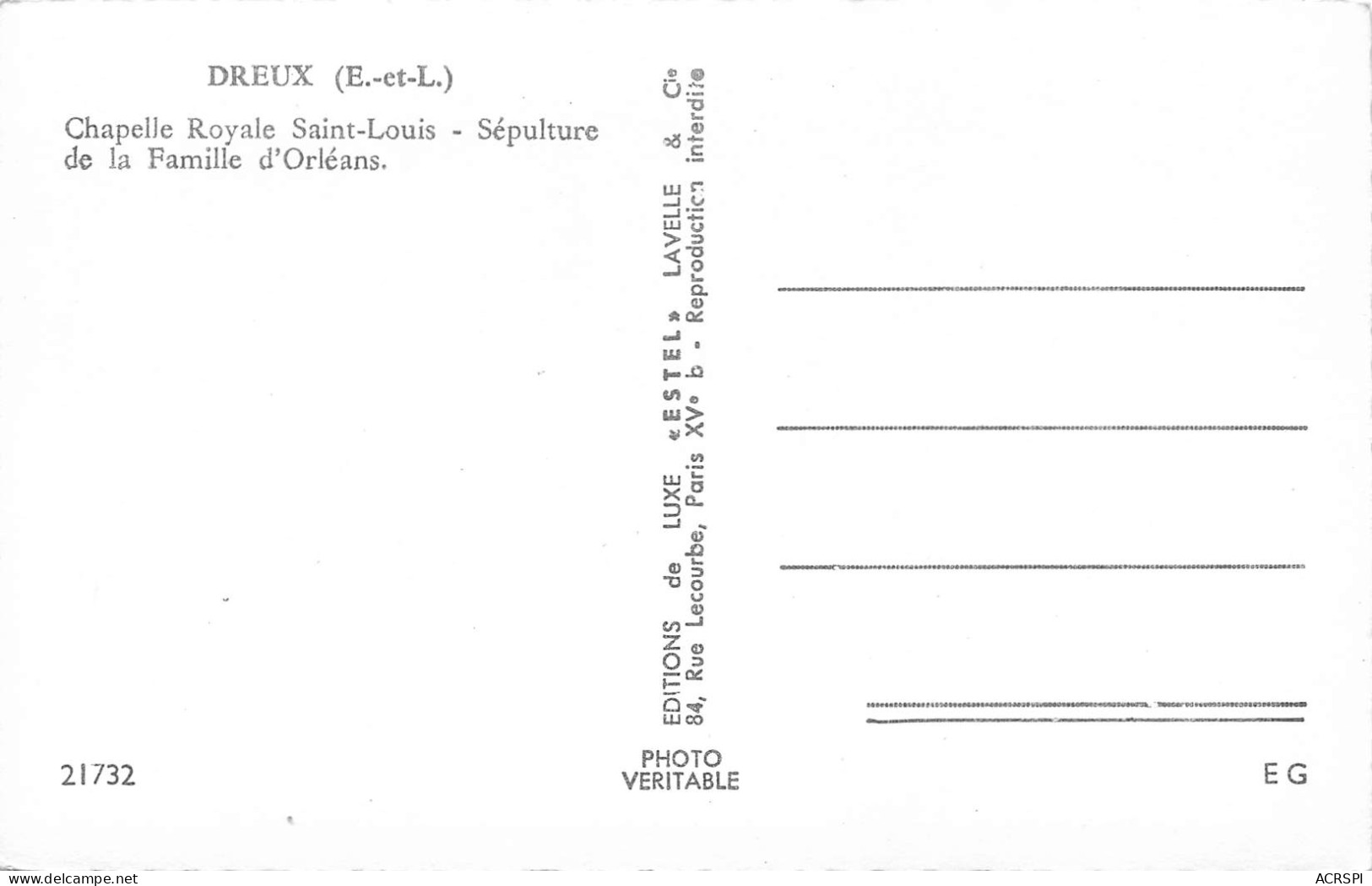 28 DREUX La Chapelle Royale Sépulture De La Famille D'Orléans N° 9 \MK3007 - Dreux