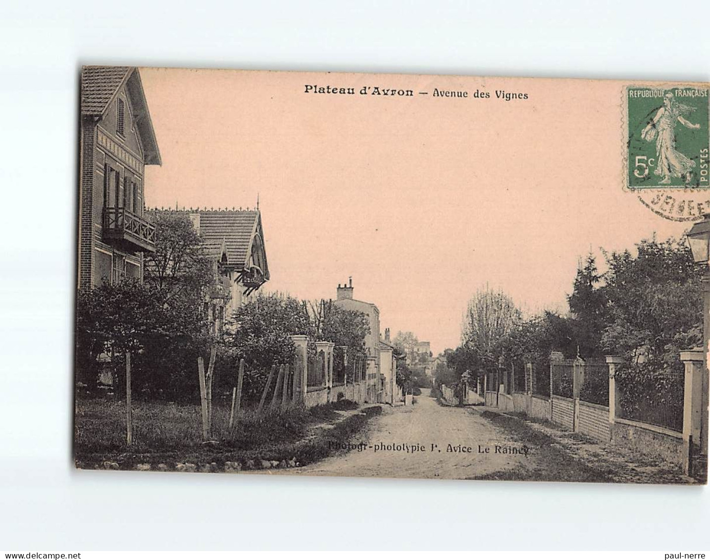 PLATEAU D'AVRON : Avenue Des Vignes - Très Bon état - Autres & Non Classés