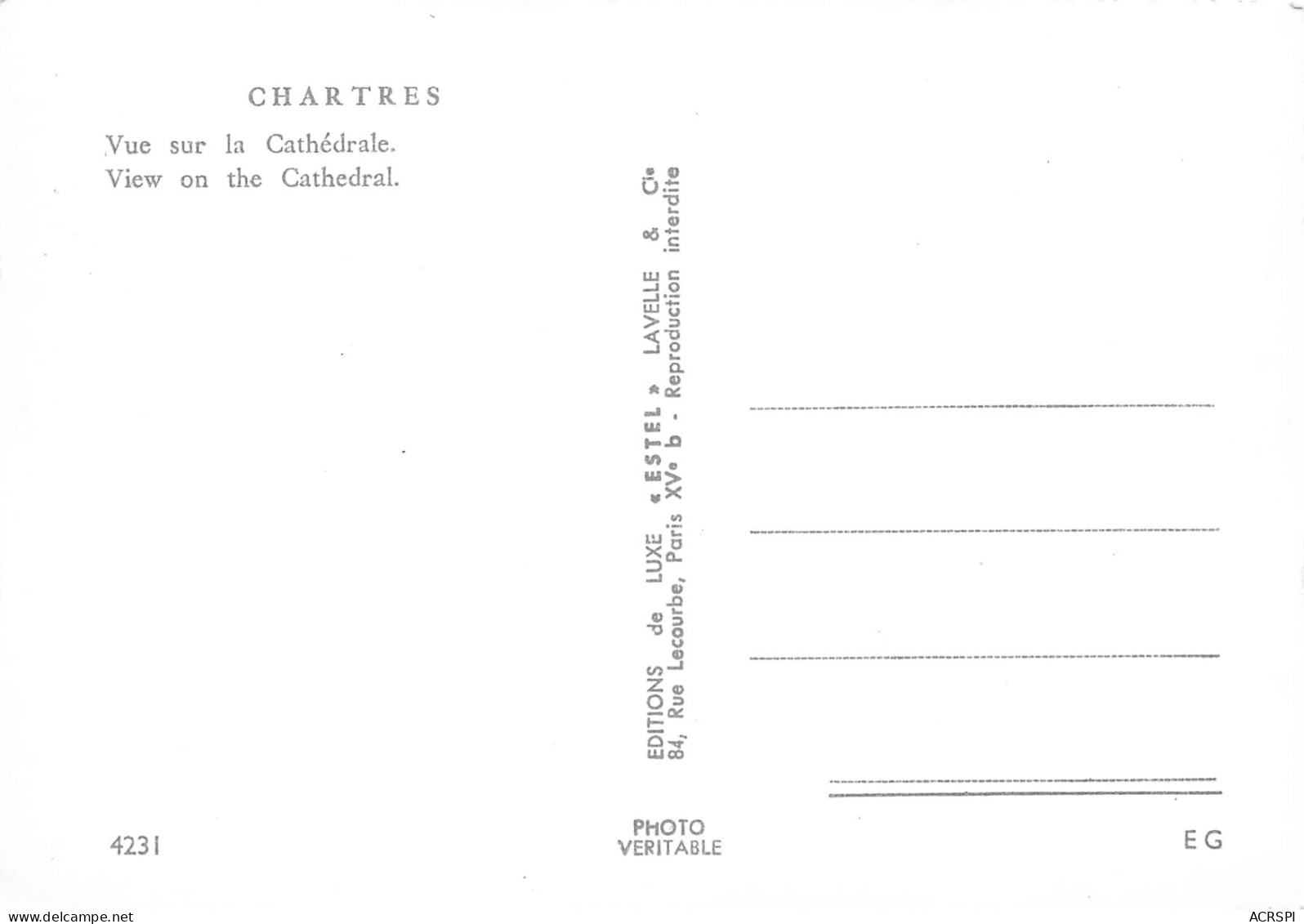 28  CHARTRES  Vue Sur La Cathédrale   N° 118 \MK3007 - Chartres