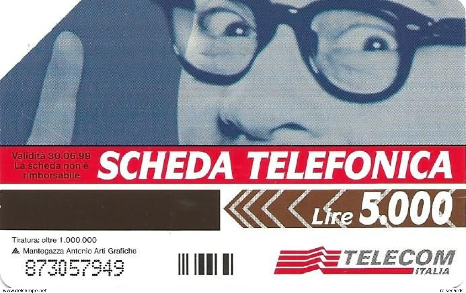 Italy: Telecom Italia - C'é La Scheda Telefonica, Avete Tanto Da Dire - Öff. Werbe-TK