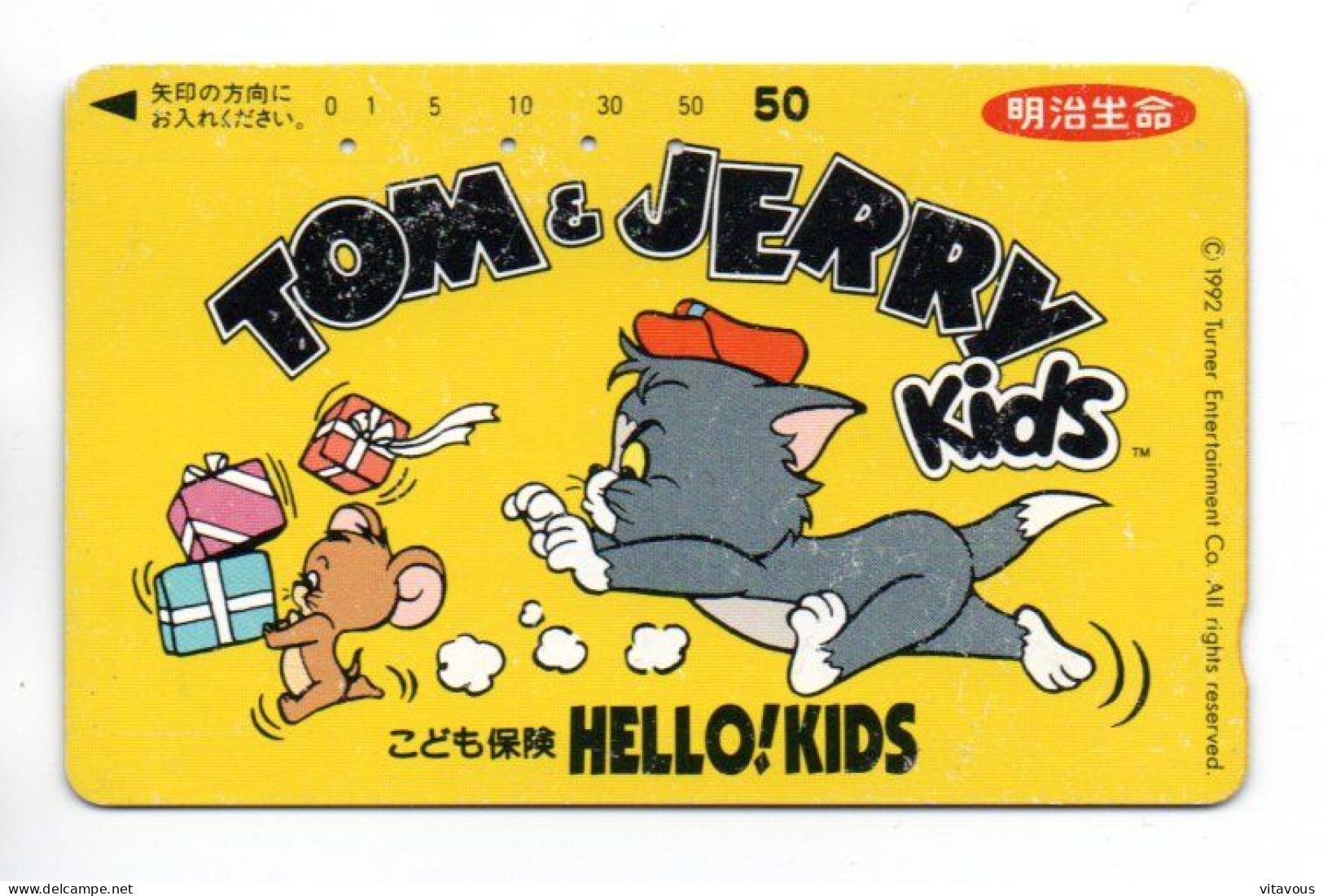 TOM ET JERRY Disney  Film Movie  Télécarte Japon Phonecard Telefonkarte   (K 287) - Stripverhalen