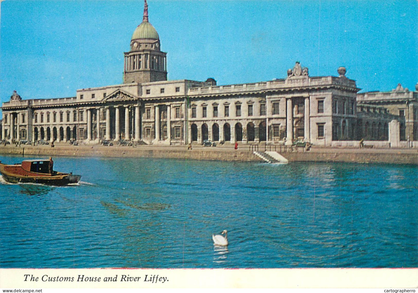 Navigation Sailing Vessels & Boats Themed Postcard London Riber Liffey Customs House - Voiliers