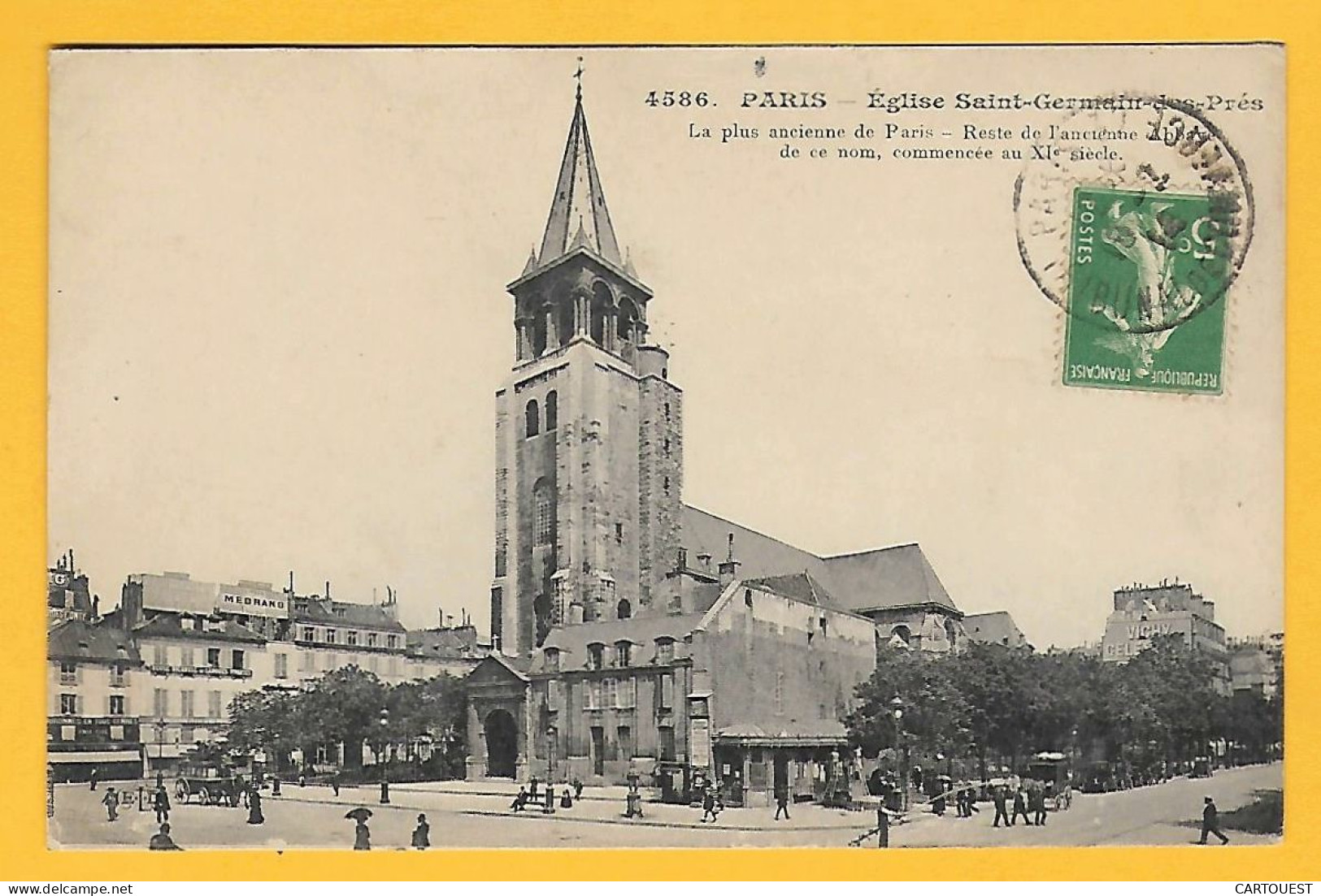 CPA PARIS Eglise Saint Germain Des Prés - 1914 - Autres & Non Classés