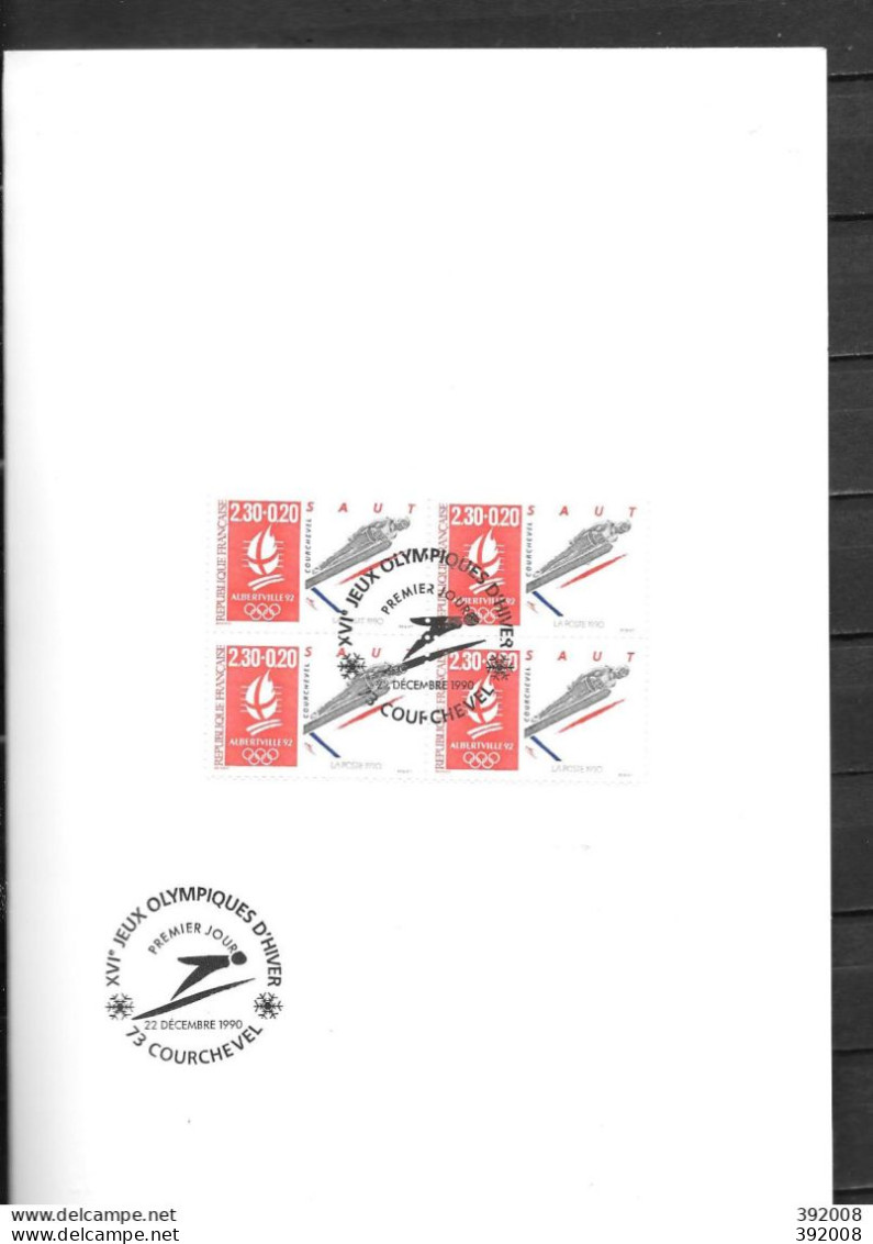 FRANCE - FDC - 41 - 9 - 21 X 15 Cm - Inverno1992: Albertville