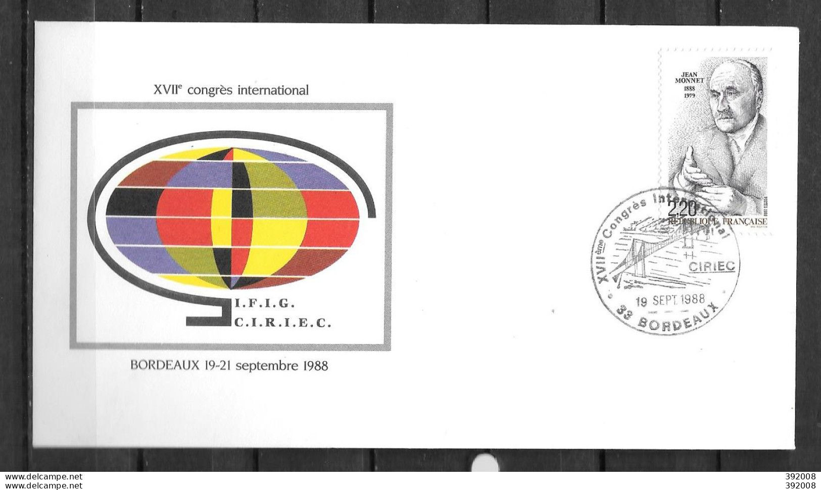 BORDEAUX - 1988 - Congrés CIREC - 12 - Altri & Non Classificati