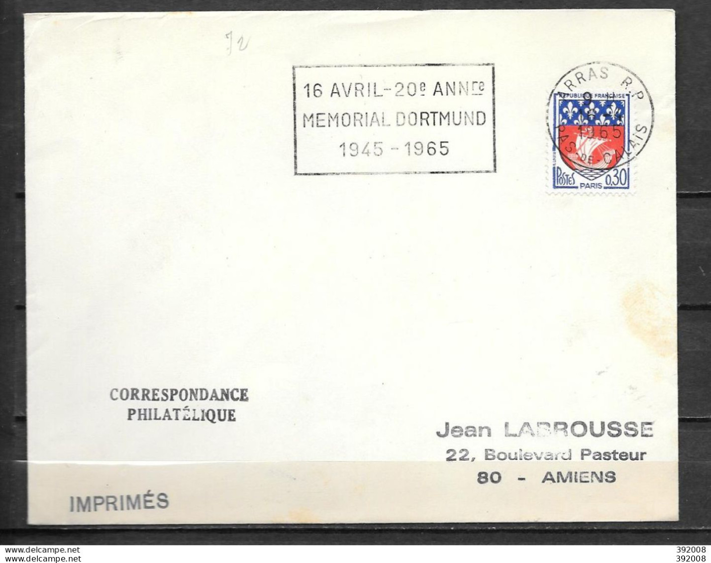 ARRAS - 1965 - Mémorial Dortmund - 3b - Other & Unclassified