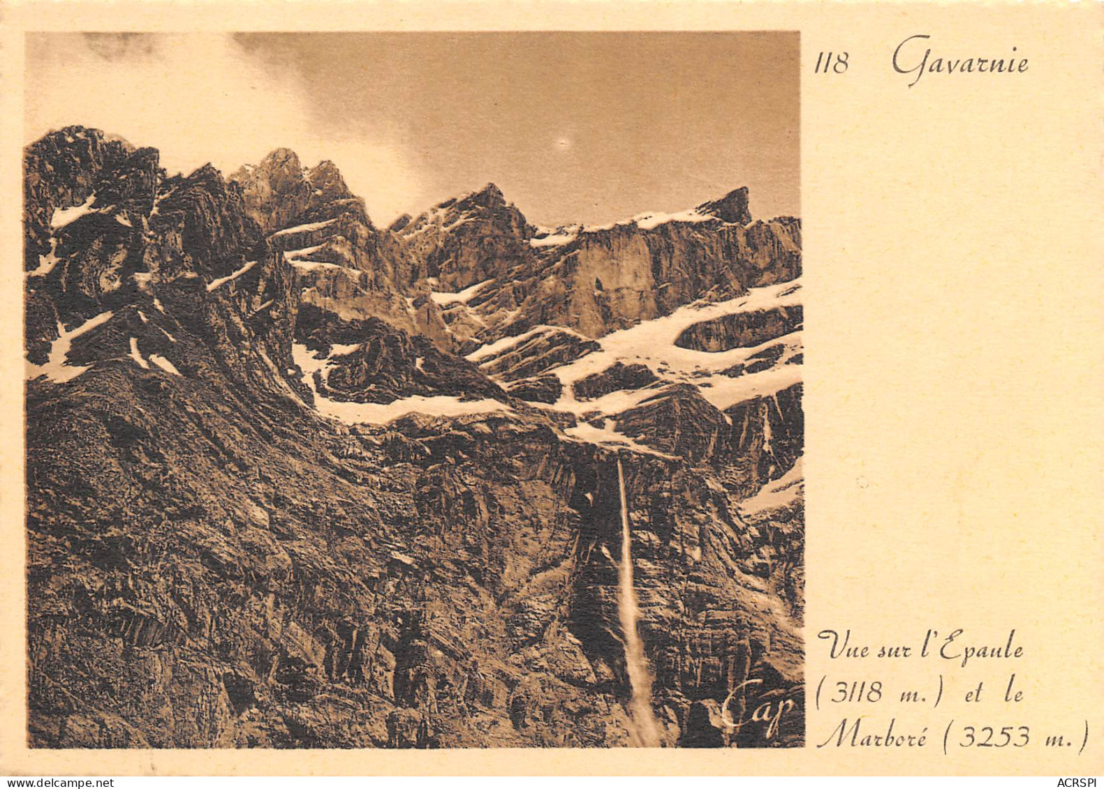 65 GAVARNIE Le Marboré  Vue Sur L'Epaule  N° 29 \MK3010 - Gavarnie