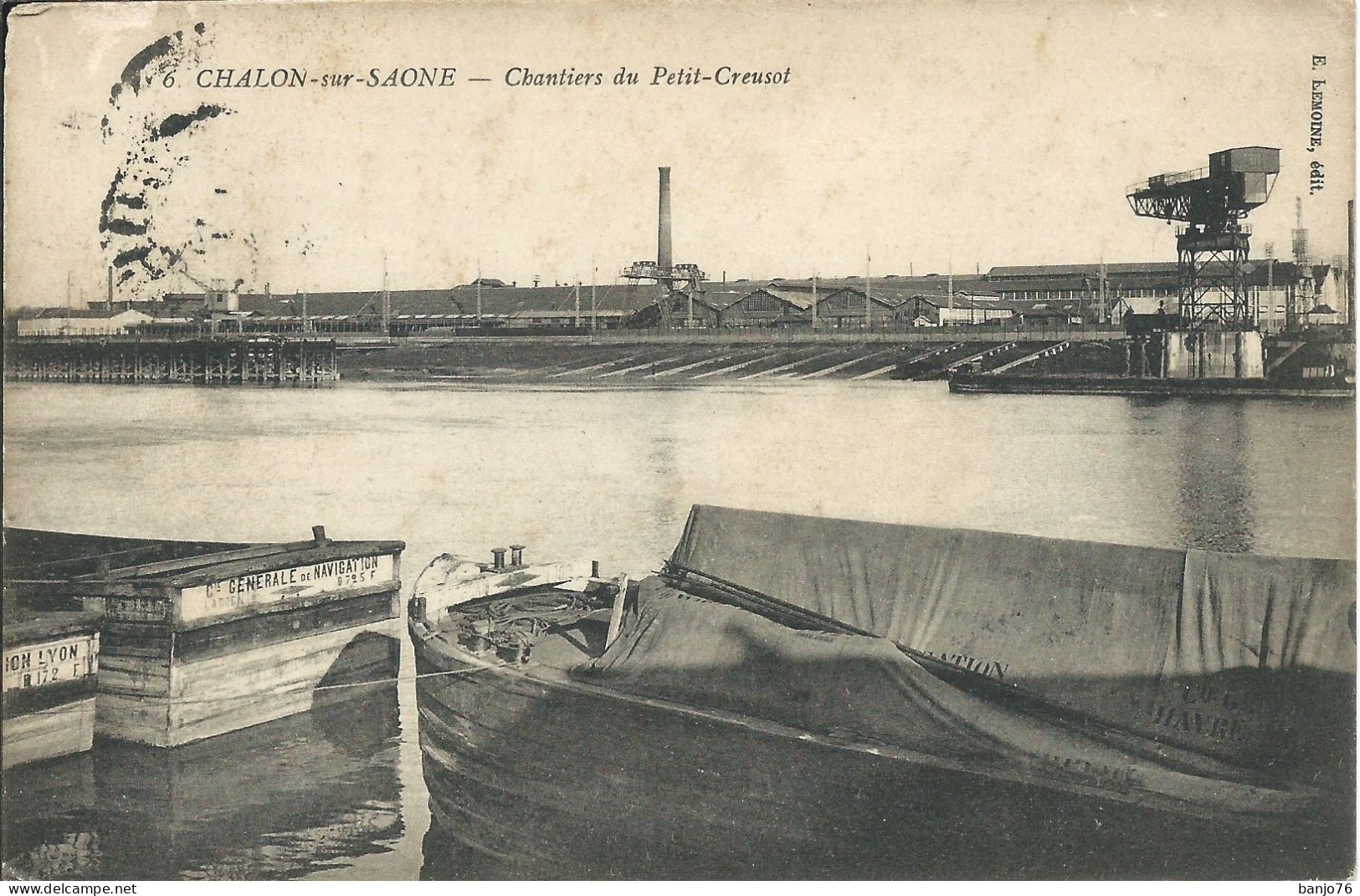 Chalon-sur-Saone (71) - Chantiers Du Petir-Creusot - Péniche - Chalon Sur Saone