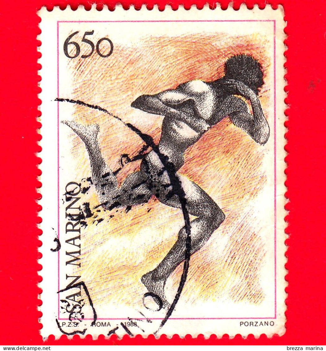 SAN MARINO - Usato - 1988 - Olimpiadi Di Seul - Corsa Maschile - 650 - Oblitérés