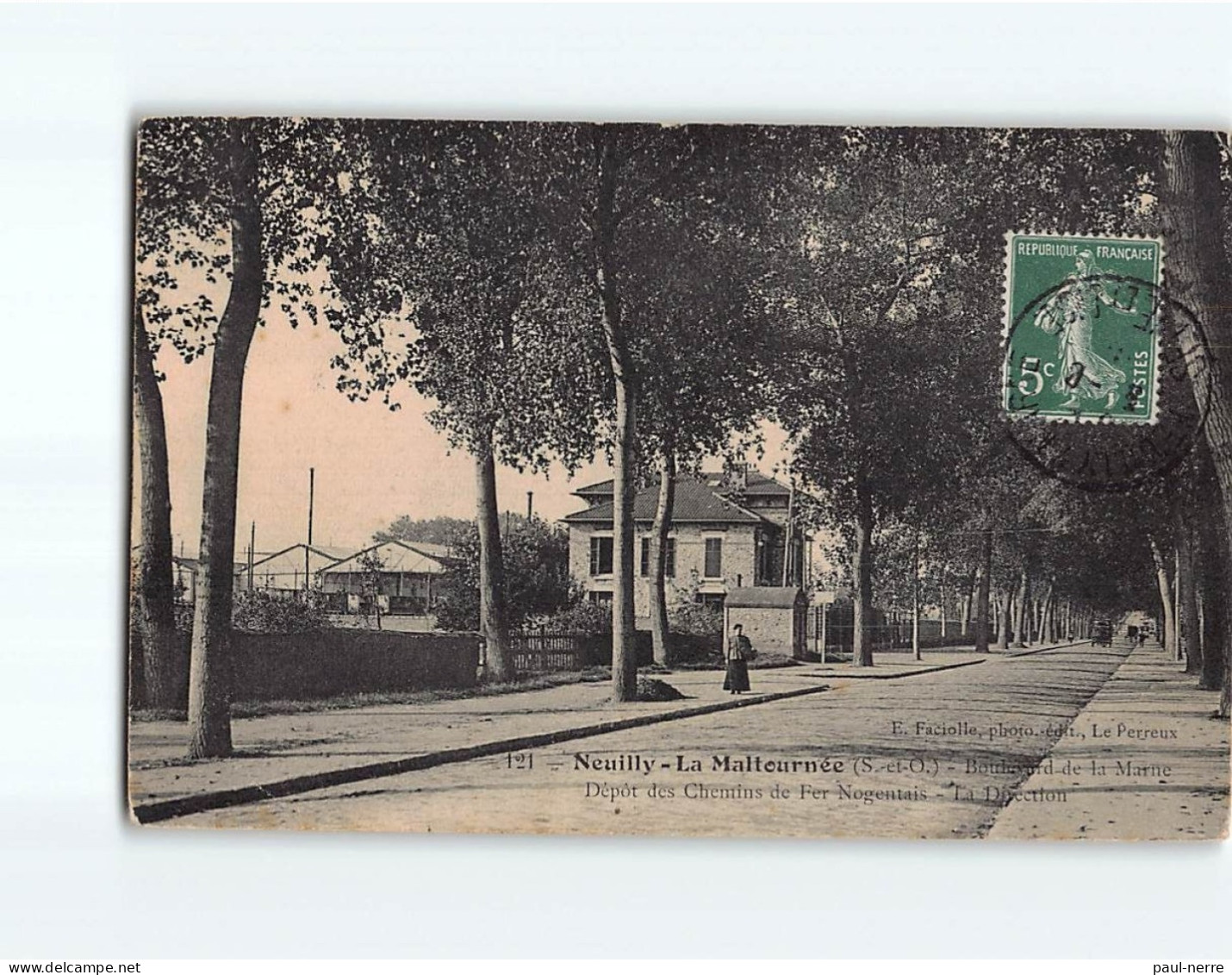 NEUILLY PLAISANCE : La Maltournée, Boulevard De La Mairie, Dépôt Des Chemins De Fer Nogentais, La Direction - état - Neuilly Plaisance