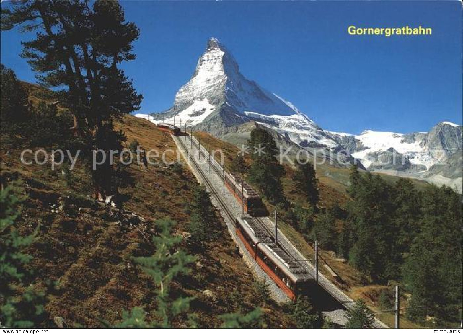 11920931 Zermatt VS Mit Matterhorn Und Gornergratbahn  - Autres & Non Classés