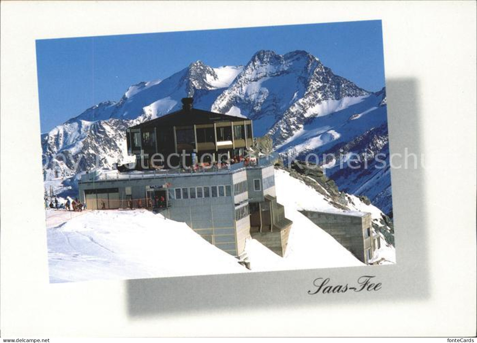 11920893 Saas-Fee Drehrestaurant Metro Alpin Fletschhorn Lagginhorn Saas-Fee - Autres & Non Classés