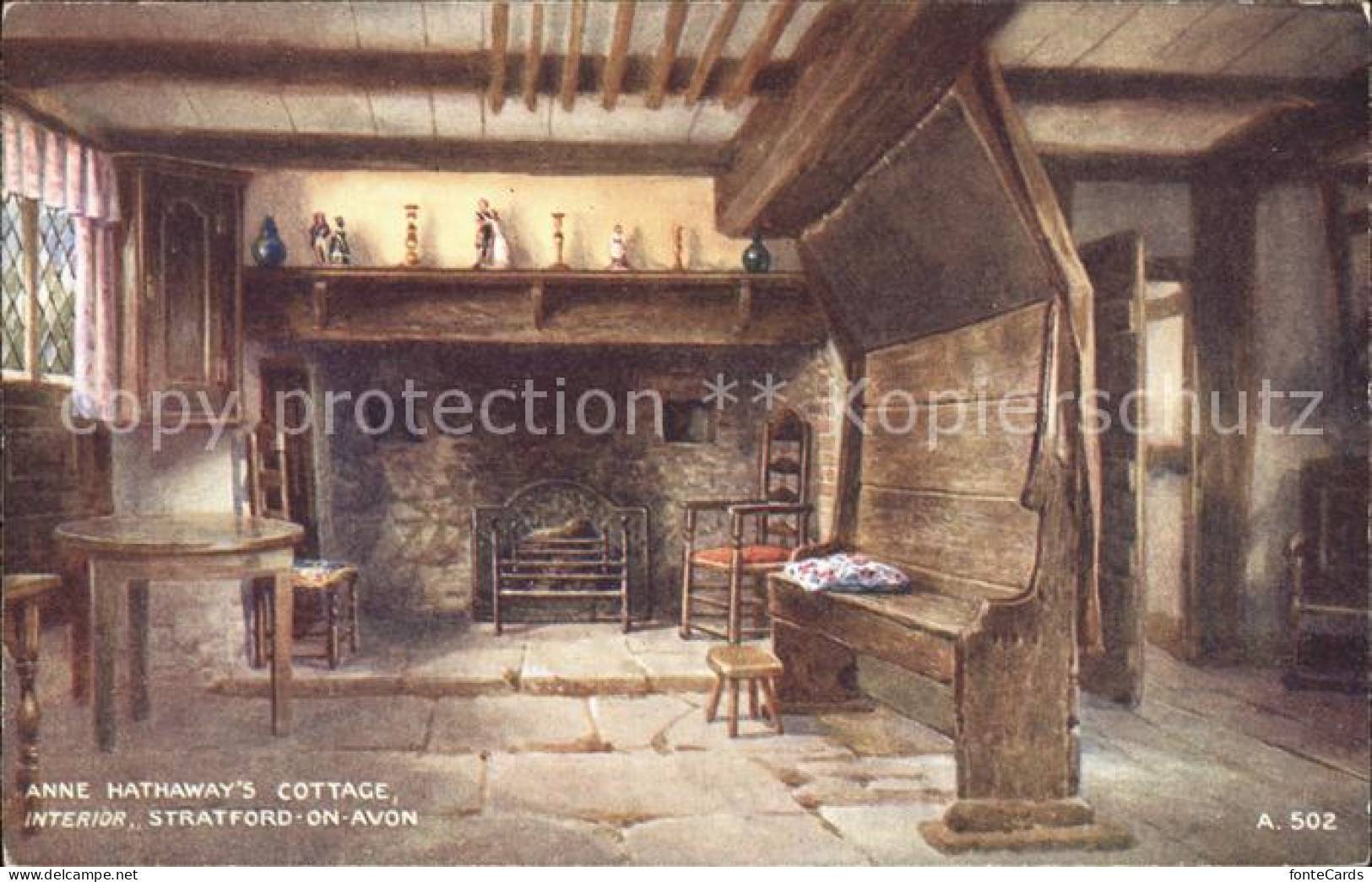 11920666 Stratford-on-Avon Anne Hathaways Cottage Intern Kuenstlerkarte Stratfor - Autres & Non Classés