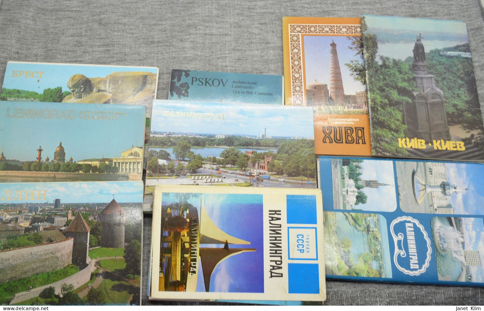 Vintage Ussr Large Lot Of Sets Of City Postcards - Albumes & Colecciones