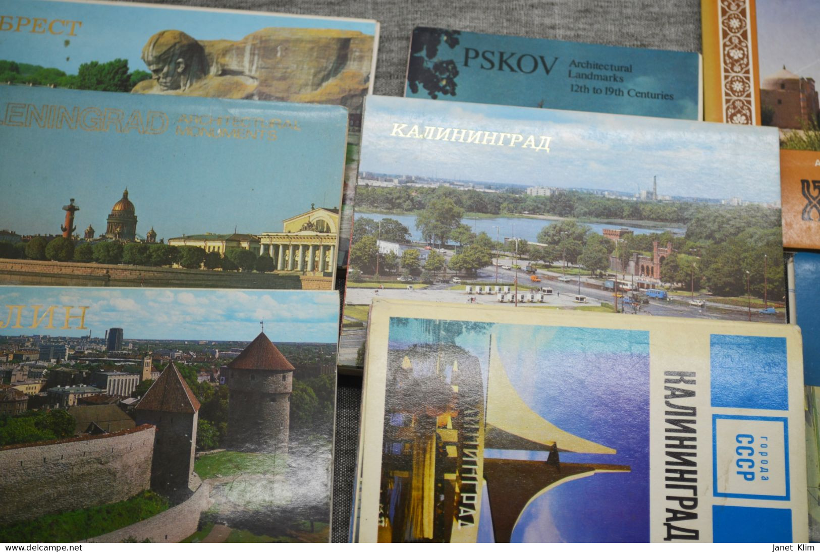 Vintage Ussr Large Lot Of Sets Of City Postcards - Albumes & Colecciones