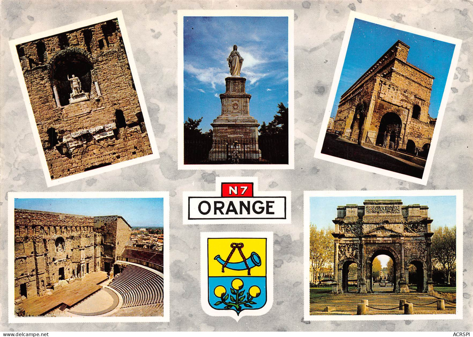 84 ORANGE  Multivue De La Ville Et Blason Et Nationale Sept N° 67 \MK3013 - Orange