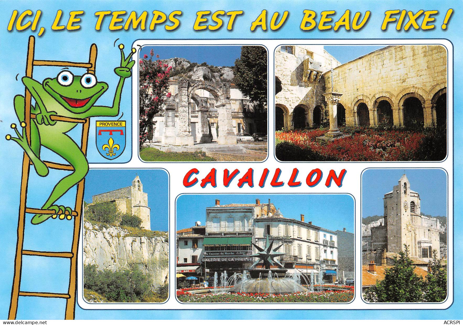 84 CAVAILLON  Multivue Grenouille Ici Le Temps Est Au Beau Fixe N° 74 \MK3015 - Cavaillon