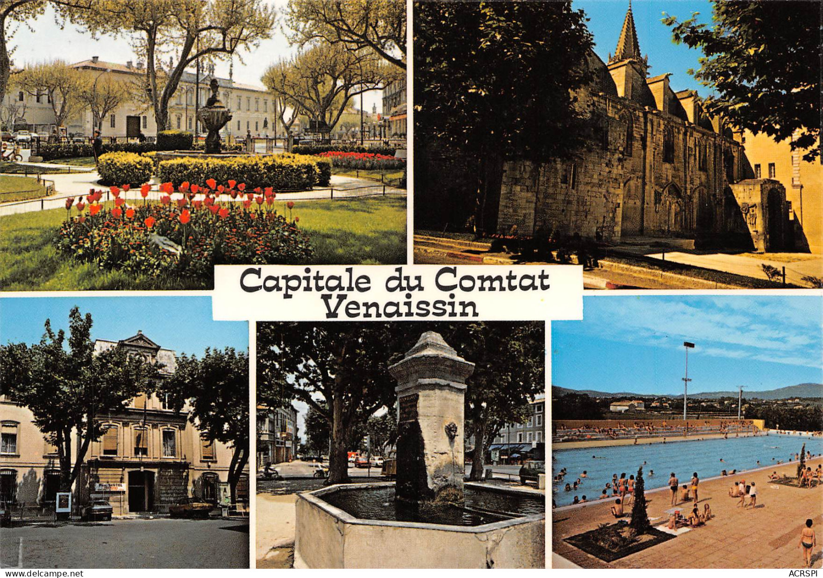 84 CARPENTRAS  Multivue  Square Arc Piscine Mairie Et Vieille Fontaine  N° 23 \MK3016 - Carpentras