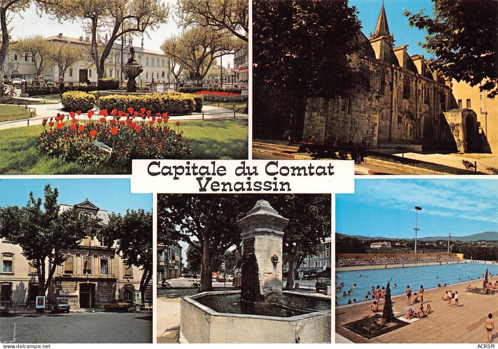 84 CARPENTRAS  Multivue  Square Arc Piscine Mairie Et Vieille Fontaine  N° 24 \MK3016 - Carpentras