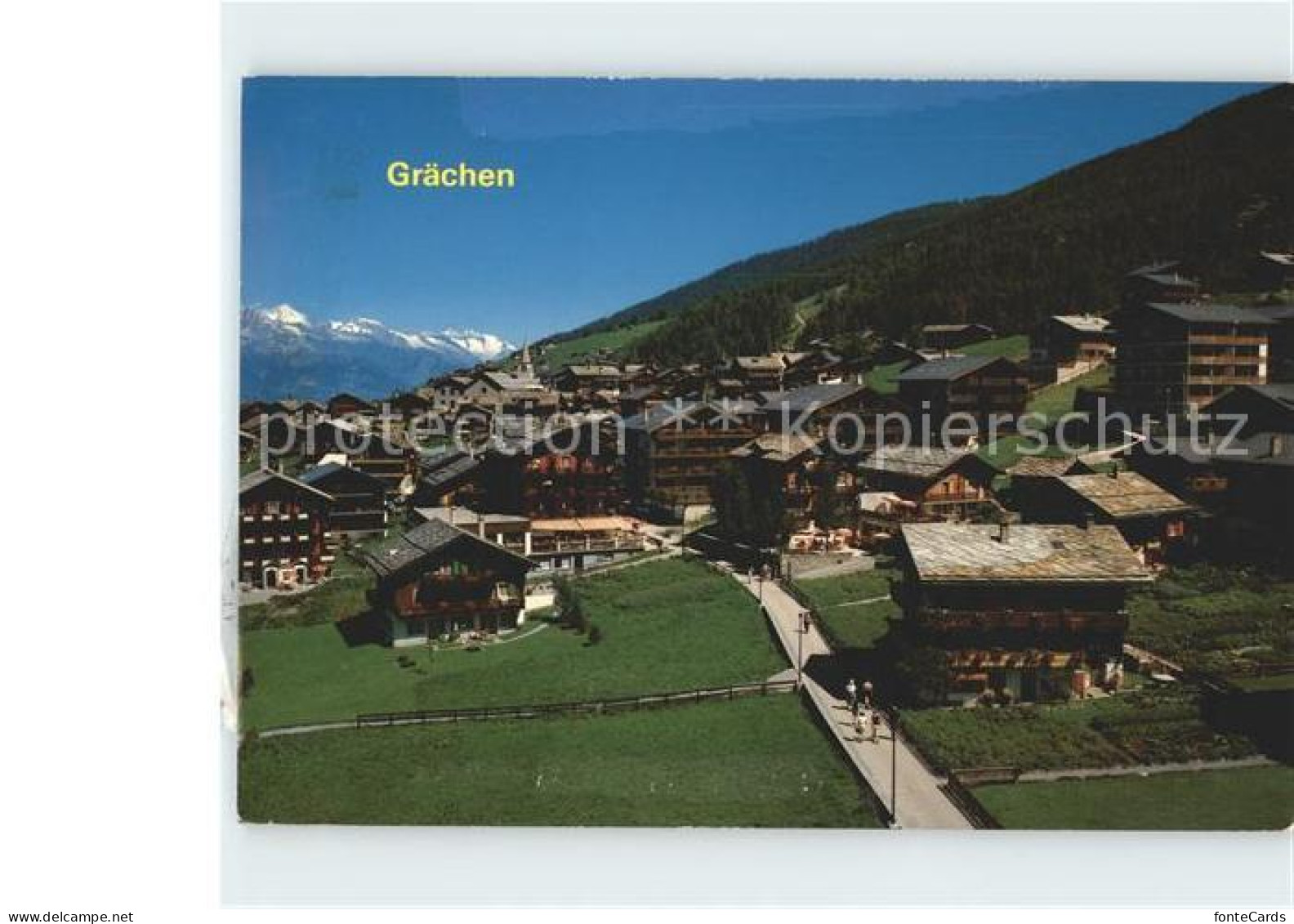 11920258 Graechen VS Aletschhorn Geisshorn Wannenhorn Graechen - Autres & Non Classés