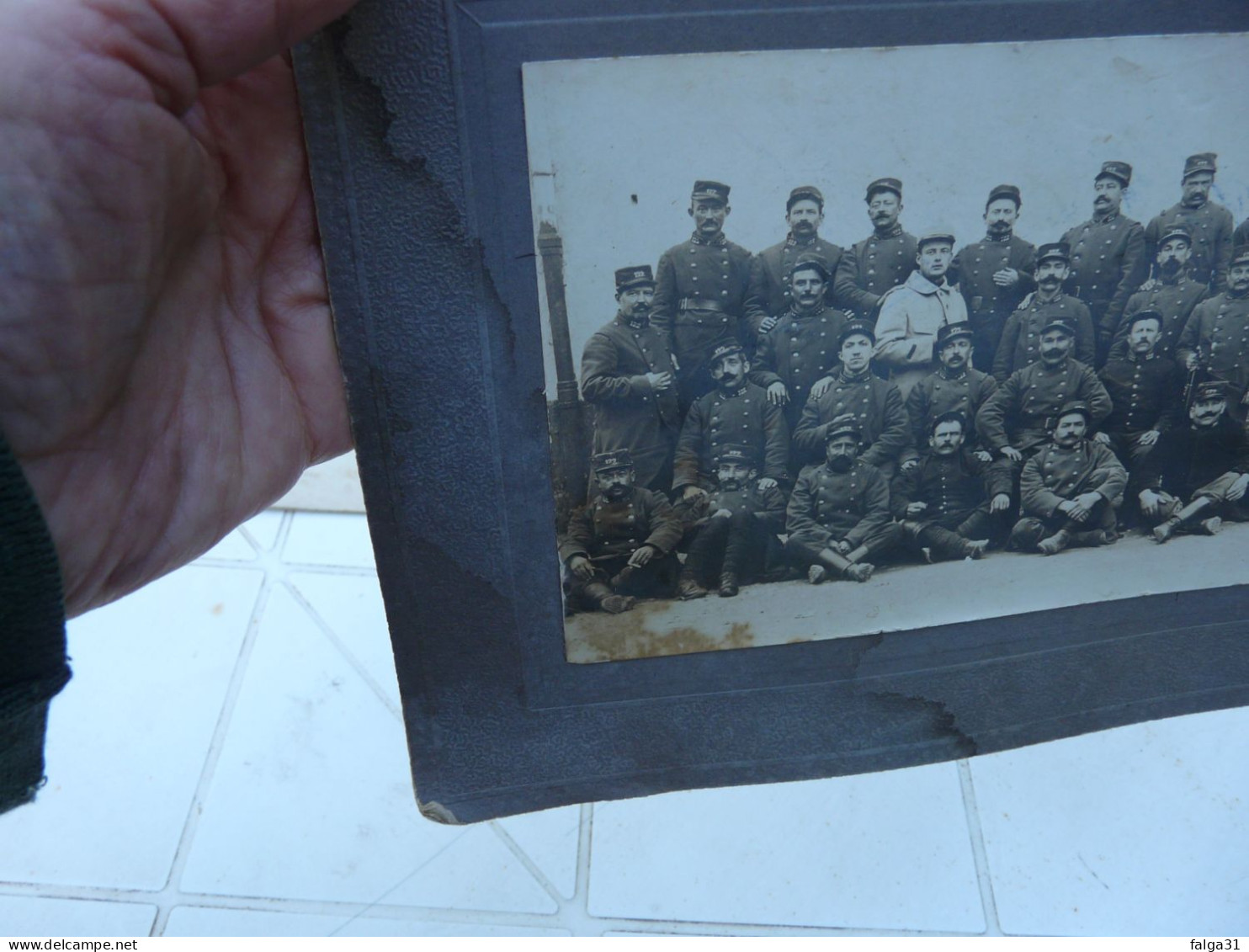 PHOTO ANCIENNE 122e Régiment D'infanterie 1914 - Guerre, Militaire